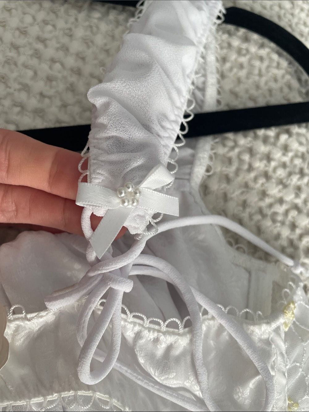 For Love and Lemons White Lace Corset Chemise Dress - Picture 5 of 6